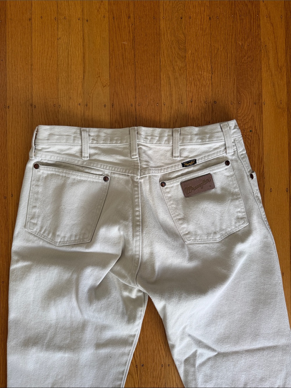 Vintage Wrangler Women's High-Rise Cream Jeans size 27 women’s - Picture 3 of 4